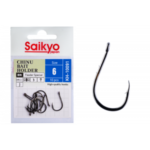 Крючки Saikyo KH-10091 BN CHINU BAIT HOLDER №6 (10 шт.) Крючки Saikyo KH-10091 BN CHINU BAIT HOLDER №6 (10 шт.)