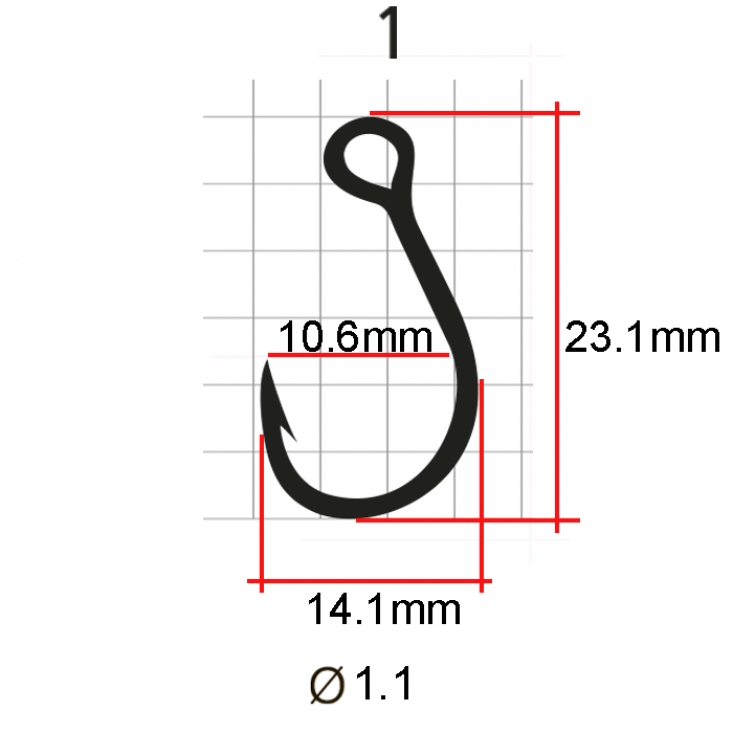 Крючки Saikyo SS075 In-line Eye