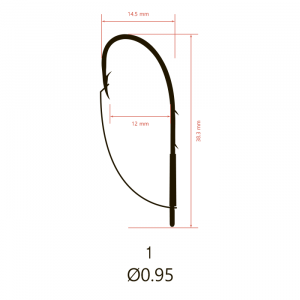 Крючки Saikyo KH-12001 Weedless Single Hook