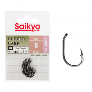 Крючки Saikyo KH-10098 Clever Carp BN №6 (10 шт.) Крючки Saikyo KH-10098 Clever Carp BN №6 (10 шт.)