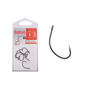 Крючки Saikyo SS061-BN SPOON SINGLE №2 (7 шт.) Крючки Saikyo SS061-BN SPOON SINGLE №2 (7 шт.)