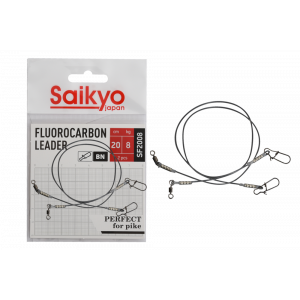 Поводок Saikyo FC Leader SF2008, 8кг/20см, 2шт Поводок Saikyo FC Leader SF2008, 8кг/20см, 2шт